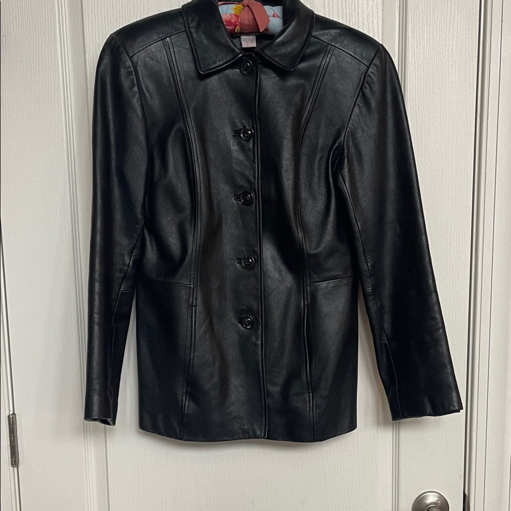 Women's 100%Leather Black Jacket